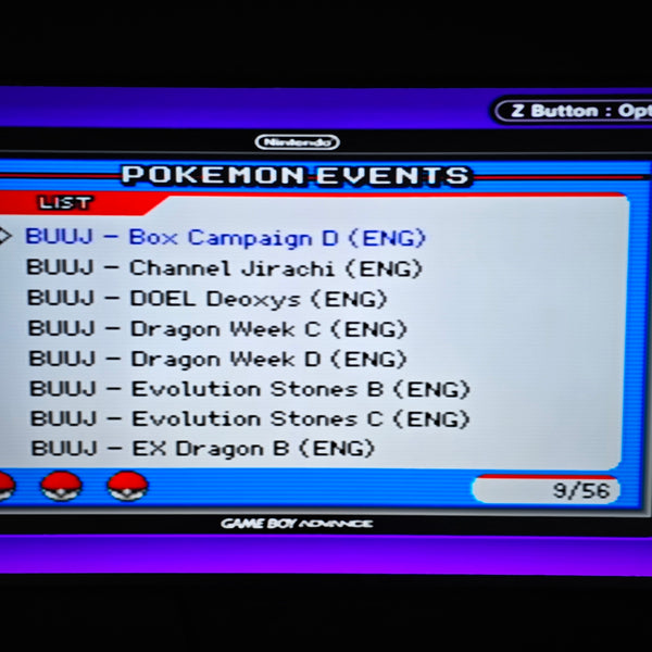Pokémon Ultimate Event Distribution Cartridge For GBA + Cable Link Cord Included