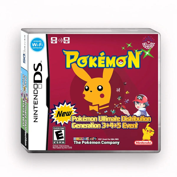 Pokemon Ultimate 3rd, 4th and 5th Generation Game Distribution Card NDS