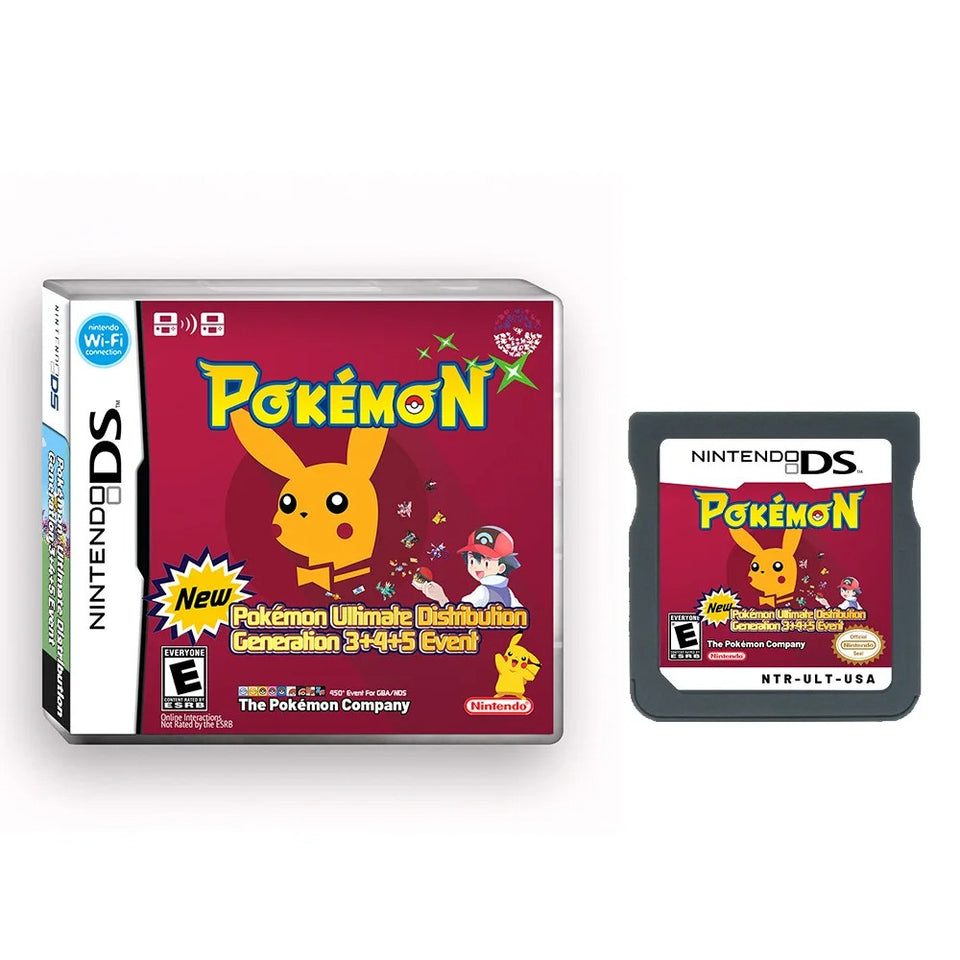 Pokemon Ultimate 3rd, 4th and 5th Generation Game Distribution Card NDS