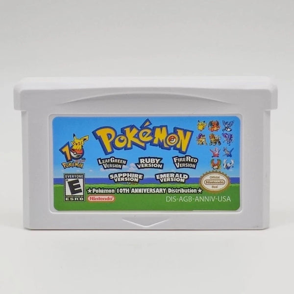 Pokémon 10th Anniversary GBA Distribution Cartridge & Case